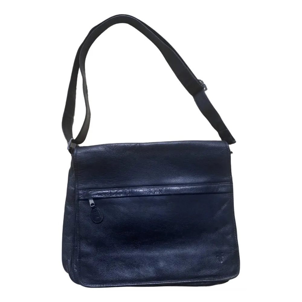 Frye Black Leather Messenger Crossbody Bag Vintage